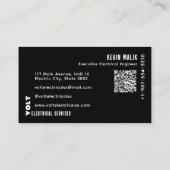 Carte de visite d'éclairage de forme bulbe multico (Dos)