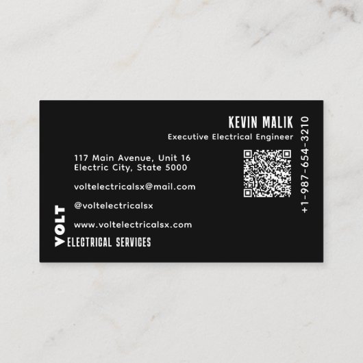 Carte de visite d'éclairage de forme bulbe multico (Dos)