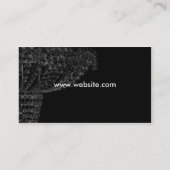 Carte de visite d'éclairage de lustre (Dos)