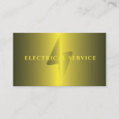Carte de visite D'Éclairage D'Or Pour Les Électric (Devant)