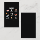 Carte De Visite Déclaration de vie de Vegan Secourir les droits de (Devant / Derrière)