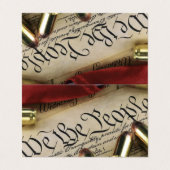 Carte De Visite Déclaration d'indépendance (Extérieur déplié)