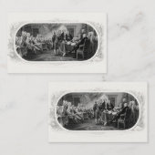 Carte De Visite Déclaration d'indépendance : Projet de loi de 2 $, (Devant / Derrière)