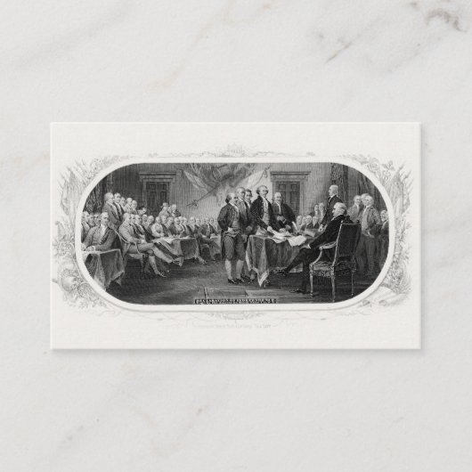 Carte De Visite Déclaration d'indépendance : Projet de loi de 2 $, (Devant)