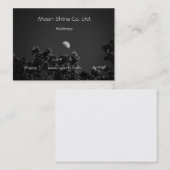 Carte de visite d'éclat de lune (Devant / Derrière)