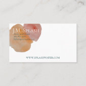 Carte de visite d'éclatement de la pêche et de l'a (Dos)