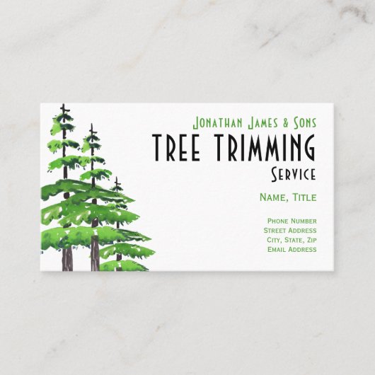 Carte De Visite Déclenchement de l'arbre (Devant)