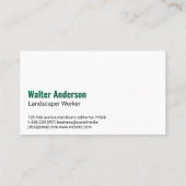 Carte De Visite Déclenchement de l'arbre sur l'arbre | Paysage (Dos)