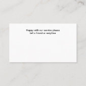 Carte De Visite Déclenchement Et Suppression De L'Arbre (Dos)