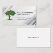 Carte De Visite Déclencheur d'arborescence | Architecte paysager (Devant / Derrière)