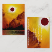 Carte de visite d'éclipse solaire (Devant / Derrière)