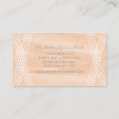 Carte de visite déco couleur orange (Dos)