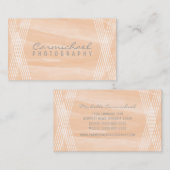 Carte de visite déco couleur orange (Devant / Derrière)