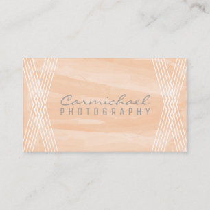 Carte de visite déco couleur orange