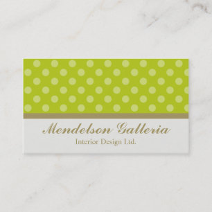 Carte De Visite Deco Dots Green Design Company