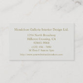 Carte De Visite Deco Dots Green Design Company (Dos)