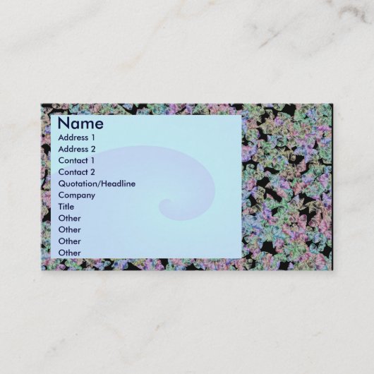 Carte De Visite Déco marine (Devant)