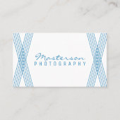 Carte de visite déco moderne bleu (Devant)