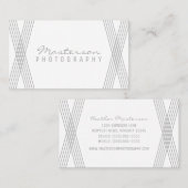 Carte de visite Déco moderne gris (Devant / Derrière)