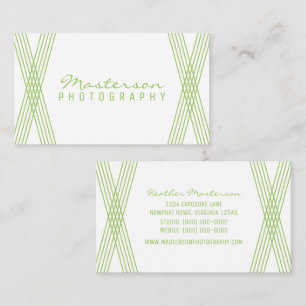Carte de visite Déco moderne vert