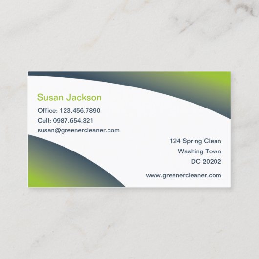 carte de visite d'Eco-nettoyage (Dos)