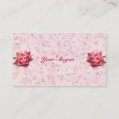 Carte De Visite Déco rose (Dos)