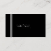 Carte De Visite Deco Stripes par Leslie Peppers (Devant)