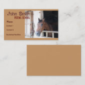 Carte de visite d'école d'équitation (Devant / Derrière)