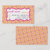 CARTE DE VISITE :: décontracté chic 7 L (Devant / Derrière)