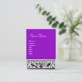 CARTE DE VISITE DÉCOR ANTIQUE, ANIMAUX, MONOGRAMME D'AMÉTHYTE POUR (Debout devant)