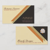 Carte De Visite Décor Architecte Simple et Design avec Logo Busine (Devant / Derrière)