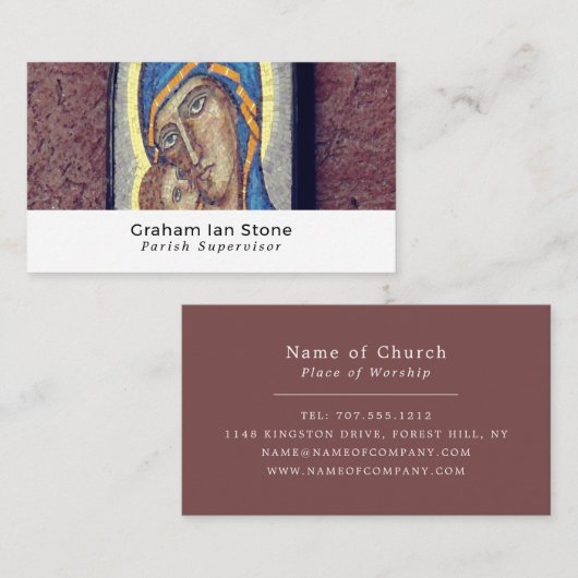 Carte De Visite Décor Art Spirituel, Christianisme, Religieux (Devant / Derrière)