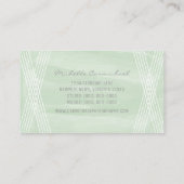 Carte de visite Décor couleur Aquarelle verte (Dos)