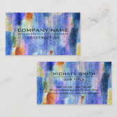 Carte De Visite Décor de bois moderne couleur professionnelle (Devant / Derrière)