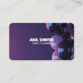 Carte De Visite Décor de la partie de ballon (Devant)