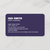 Carte De Visite Décor de la partie de ballon (Dos)