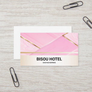 Carte De Visite Décor de luxe Marbre rose
