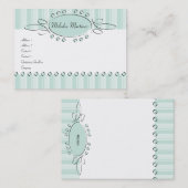 Carte De Visite Décor de torsion (Devant / Derrière)