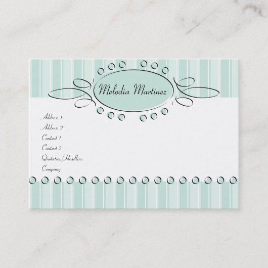 Carte De Visite Décor de torsion (Devant)