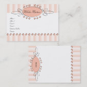 Carte De Visite Décor de torsion (Devant / Derrière)