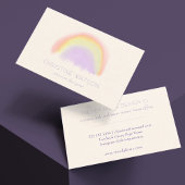 Carte De Visite Décor intérieur de l'aquarelle Pastel