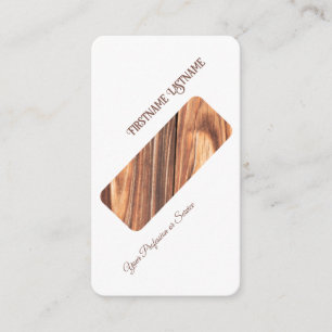 Carte De Visite Décor intérieur de style minimaliste en bois diago