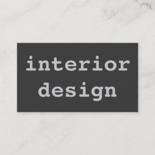 Carte De Visite Décor intérieur gris clair unique