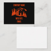 Carte De Visite Décor Maison Minuscule (Devant / Derrière)