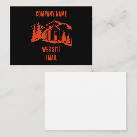 Carte De Visite Décor Maison Minuscule (Devant / Derrière)