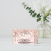 Carte De Visite Décor Meubles uniques Rose Canapé rose (Debout devant)