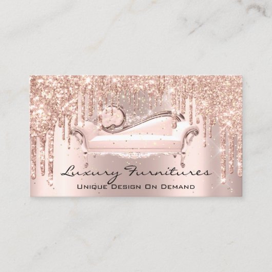 Carte De Visite Décor Meubles uniques Rose Sofa Lux (Devant)