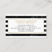 Carte De Visite Décor moderne en marbre mélangé (Dos)