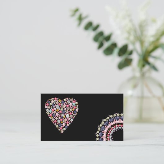 Carte De Visite Décor perle (Debout devant)