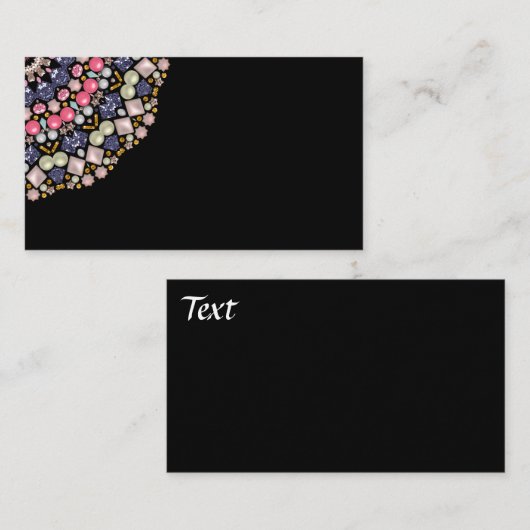 Carte De Visite Décor perle (Devant / Derrière)